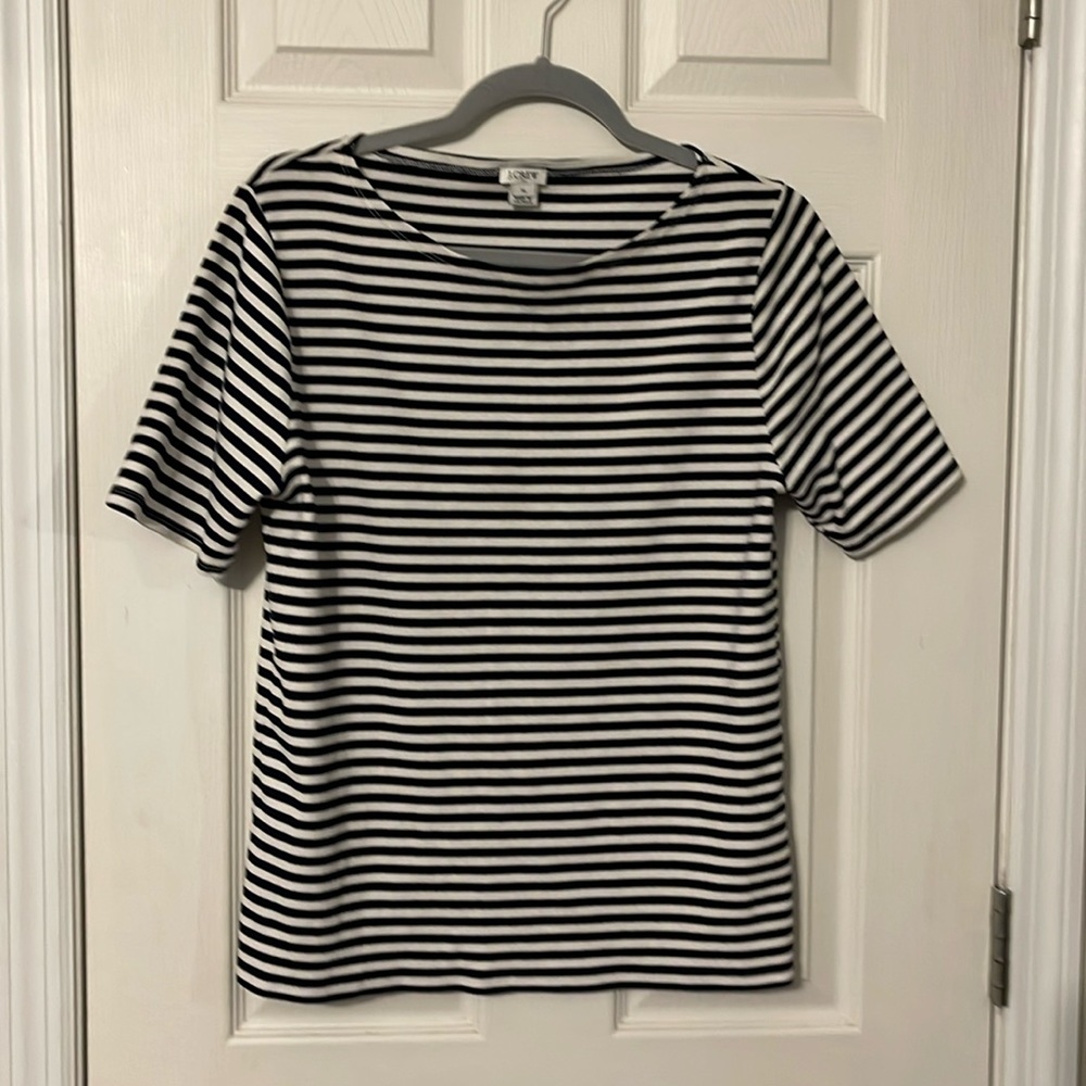 J Crew boatneck striped top